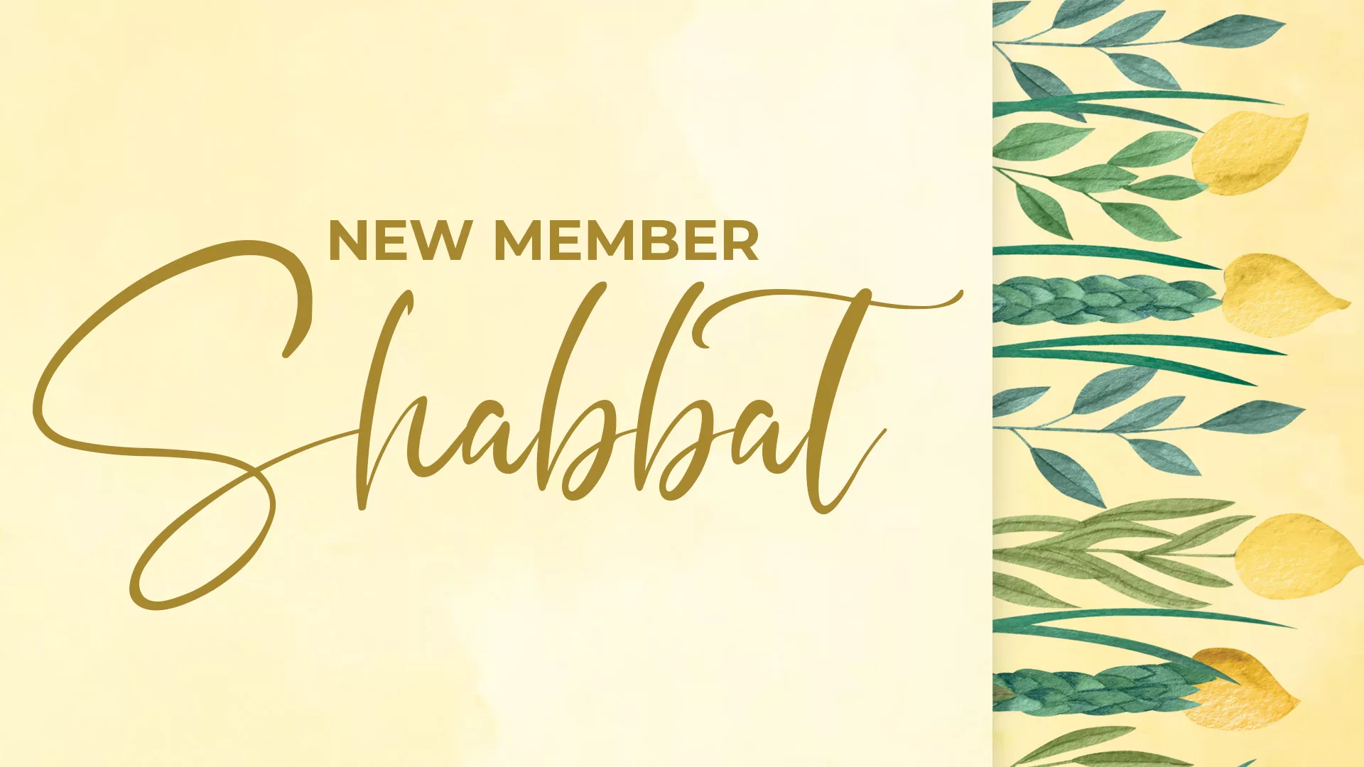 New Member Shabbat Banner