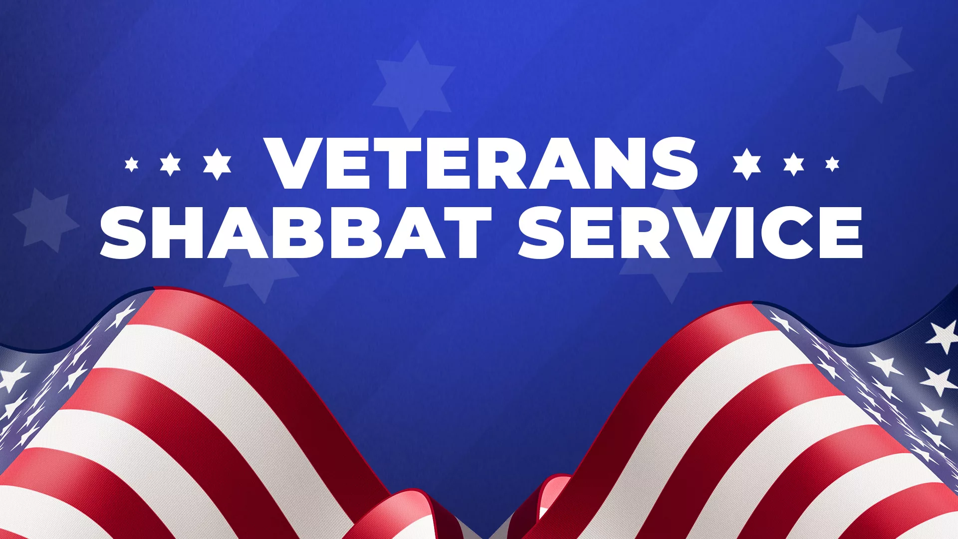 Veterans Shabbat Service Web Banner